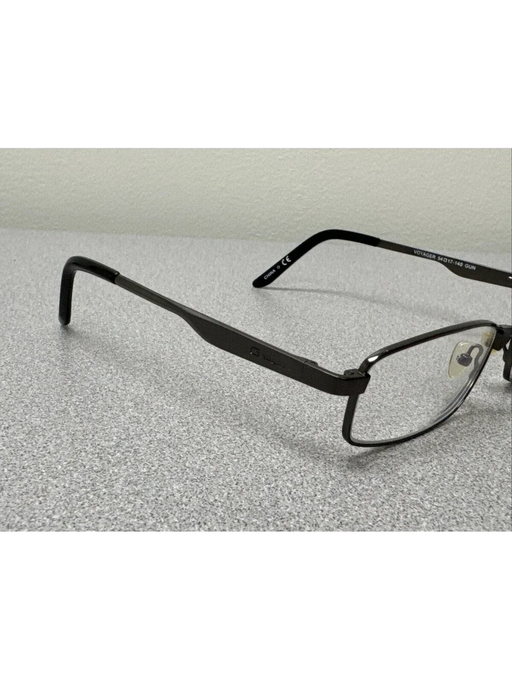Gargoyle Voyager G Sport Gunmetal Eyeglasses Rectangle Frames 54[]17-140